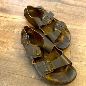 Birkenstock Men’s Brown Slingback Sandals